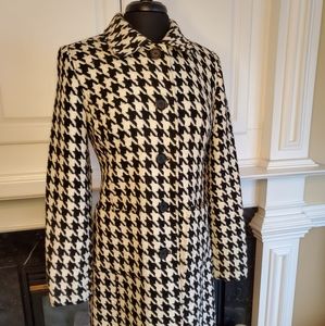ann taylor houndstooth coat